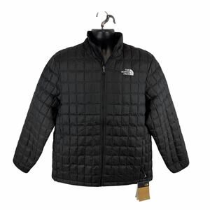 North Face Thermoball Puffer Jacket Black Mens Large NEW Quilted Outdoors